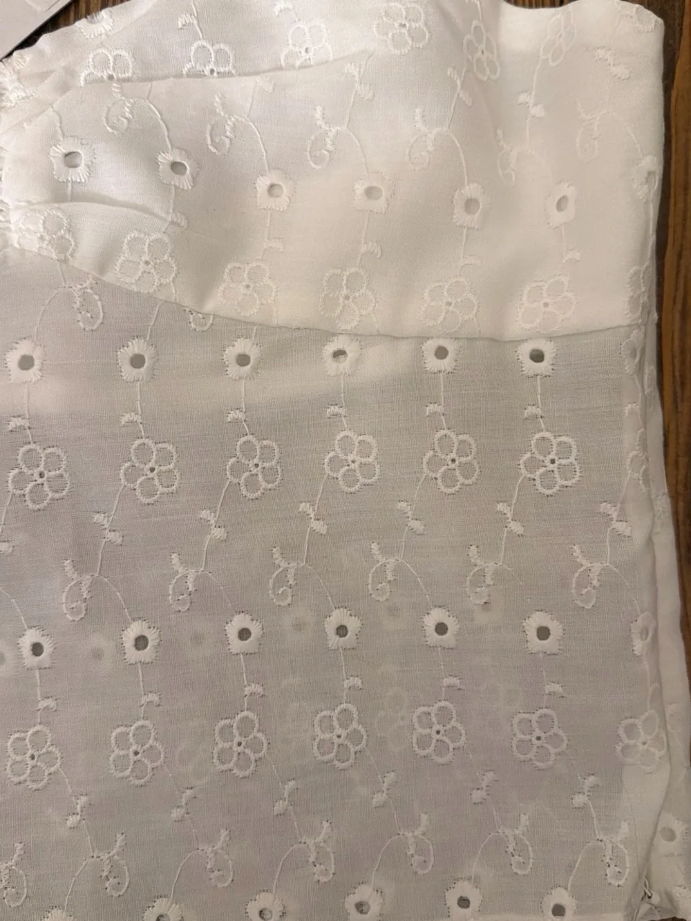 Princess Polly White Floral Eyelet Cami with Rosette Straps - Picture 4 of 4